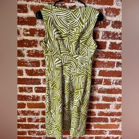 y2k Perceptions green & white cocktail dress - Picture 4 of 5